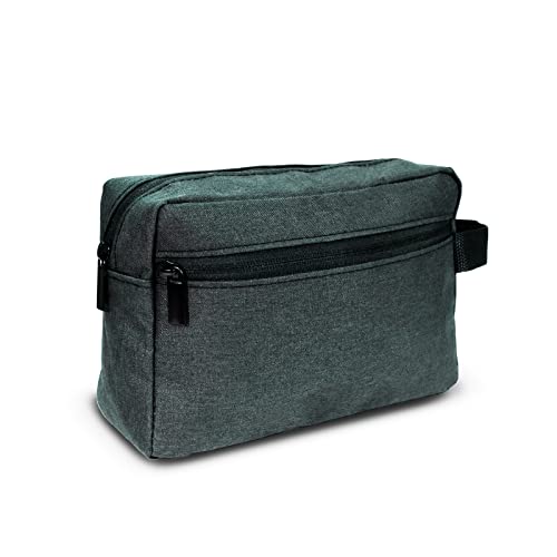 NeuWee Trousse de Toilette, Unisex Imperméable Trousse de Toilette, Cosmétiques Sac Organisateur Portable pour Femmes Hommes (Gris foncé) Cover