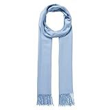 Supersoft Codello Damen Schal  Unifarben  Einfarbiger Klassiker  Supersofter XL-Schal BASICS mit Viskose  65 x 180 cm  in Hellblau