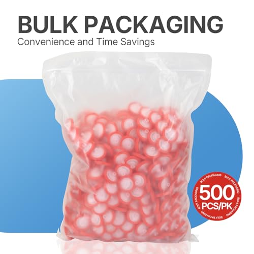 500 Stk/Beutel PTFE Spritzenvorsatzfilter Hydrophile 0,45 μm Porengröße, 25 mm Membrandurchmesser, Labor-Spritzenvorsatzfilter, HPLC und GC Spritzenvorsatzfilter
