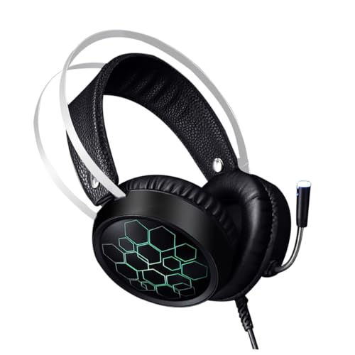 Casque de jeu filaire over-ear avec micro longue distance et éclairage RGB