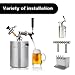 FERRODAY Stainless Steel Core Draft Beer Faucet Polished Brass Beer Faucet for Keg Tap Tower Beer Shank & Kegerator Beer Faucet Classic Beer Dispensing Tap Standard Faucet Tap