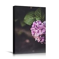 Canvas Wall Art Purple Petal Close Up Bedroom Close Up Colorful Floral Multicolor Petal Photography Romantics - 12x18 inches