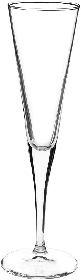 Bormioli 125010-b65 Ypsilon Champagne Flute Clear Glass 16 cl Set of 6