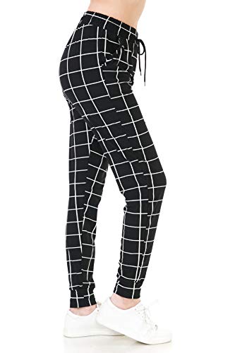 Image of Leggings Depot Premium Women's Joggers Popular Print High Waist Track Pants (S-XL) BAT5