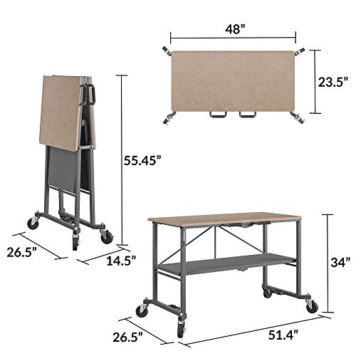 image for COSCO SmartFold Portable Workbench/Folding Utility Table with Locking 