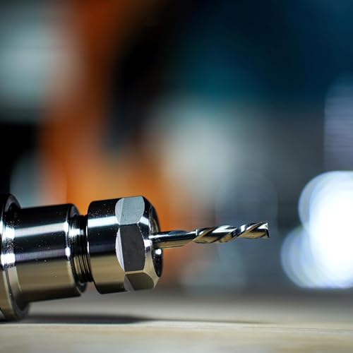 SpeTool 2 Stück Spiralfräser 6mm Schaft Downcut 24mm Schnittlänge CNC Fräser Set Nutfräser VHM Schaftfräser Fräser für Oberfräse Spiralnutfräser Langlochfräser Holz Router Bits 2 Flöten Holzfräser