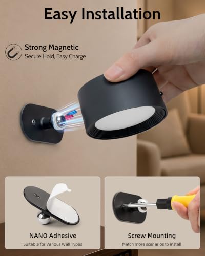 Rechargeable Wall Sconces with Remote 3 pk DROPS TO - image 9
