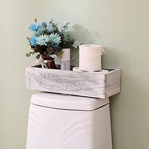 Lkmany Bathroom Decor Box Toilet Paper Holder Office Table Organizer,Farmhouse Kitchen Utensil Holder Box Diy Wood Box For Toilet Tank Tray,Rustic Home Display Boxes For Storage Small Items #TOP4