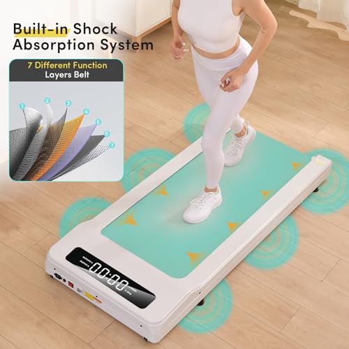 Image of LifeSpan Fitness Under Desk Treadmill Ultra Quiet Walking Pad Treadmill at Home Office, 0.4 to 6mph, 400lbs Capacity