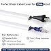 Floor Cable Cover, 4ft, White Wire Cover for Floor, Prevent Cable Trips & Protect Wires, Floor Cord Cover - Cord Cavity - 0.39