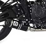 ARROW Exhaust approved Thunder DARK aluminium Yamaha MT-07 '21 with CARBY base for collectors 71758MI/KZ ARROW