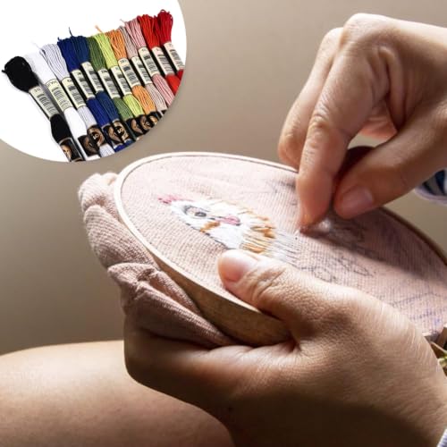 Image of 105 Yards Variegated Embroidery Floss for Hand Sewing Making