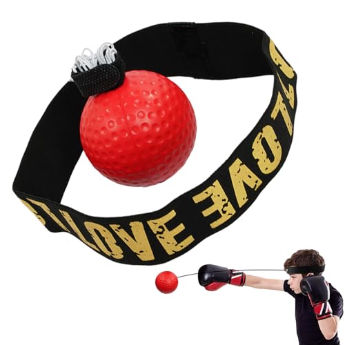 .Box-Reflexball-Stirnband – verstellbare Stirnbänder, Boxen und MMA, perfekt zur Verbesserung der Reaktionsgeschwindigkeit, | Tragbare Boxausrüstung, ideales -Fitnessstudio, Fitnessspielzeug, Gesc