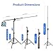 Neewer 2-in-1 Photography Light Stand, Aluminum Alloy 9.7ft Heavy Duty Tripod Stand with 3.8ft Boom Arm and Empty Sandbag for Video Light, Strobe, Reflector, Softbox for Studio Photo Video Shooting