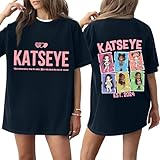 BDNXTV Katseye Shirt Katseye Merch Music Album Graphic Tees Short Sleeve Crewneck Shirt for Fans 04-Navy L