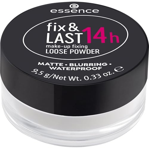 Essence Fix and Last Make-Up Fixing Loose Powder | Long Lasting Waterproof Matte Finish | Oil Control Lightweight Formula | Smooth Soft Touch | Nude Shade | 9.5g