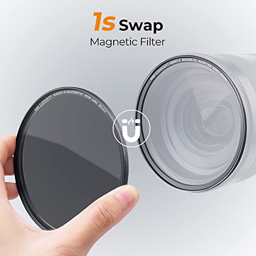 K&F CONCEPT 52mm 5-in-1 Magnetic Lens Filter Kit, Includes GND8+ ND8+ ND64+ ND1000+ Adapter Ring - Image 2
