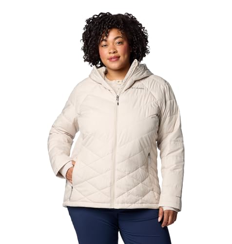 Image of Columbia Women's Omni-Heat Reflective Heavenly Hooded Hiking & Trekking Down Standard Length Jacket