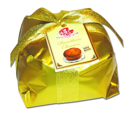 Chiostro Di Saronno Classic Panettone, Handwerklicher Panettone Gold 2 kg, Langsam Fermentierter Panettone, Made in Italy