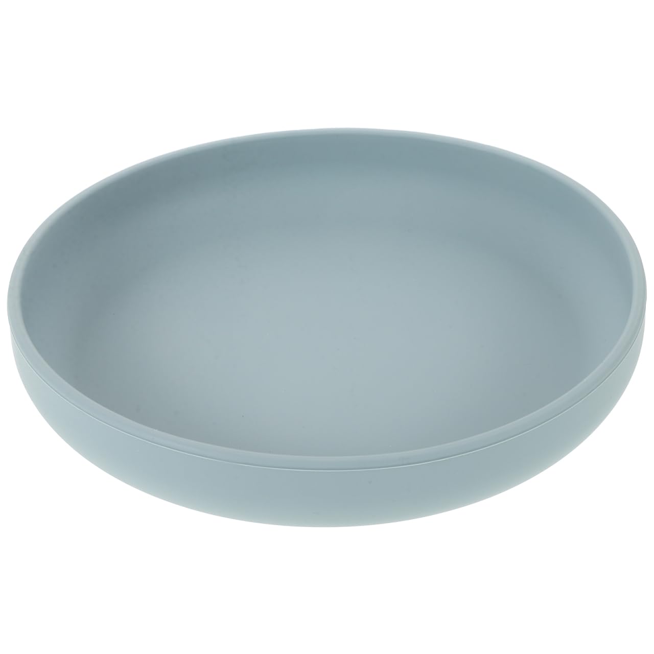 Hoement Elderly Care Spill Proof Scoop Plate with Non Slip Suction Cup Base Lightweight Silicone Dining Tableware for Disabled Senior Self Feeding