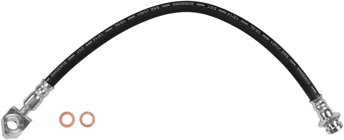 2Pcs Brake Hose Front Brake Line Front Automotive Replacement Brake Hoses Fits D21 1986 1987 1988 1989 1990 1991 1992 1993 1994 Fits Pickup 1995 1996 1997