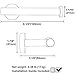 APLusee Matte Black Toilet Paper Holder, Stainless Steel Tissue Roll Hanger, Round TP Dispenser Wall Mount for Bathroom, Kitchen, Washroom