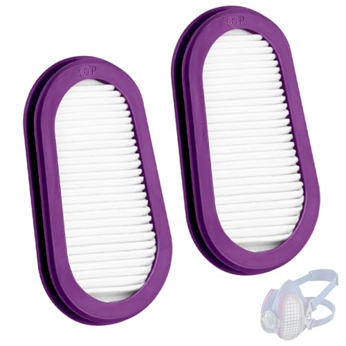 2 Pack P100 Half Mask Filter Replacement, Respirator Replacement Filters Compatible with Elipse SPR321 SPR451 S/M, SPR457 M/L, SPR449 S/M, Welding Respirator Filter