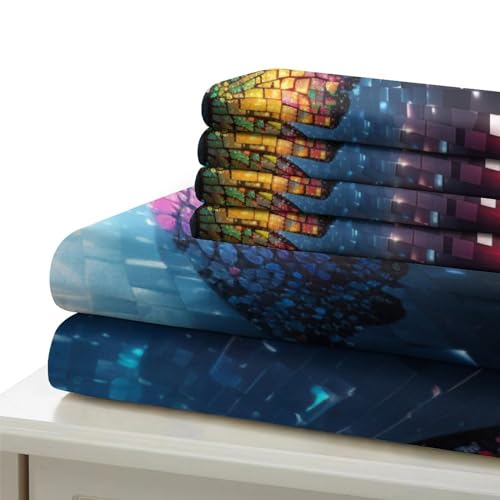 Parure de lit 140x200 cm zippée pour éviter que la couette ne glisse