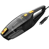 Foxnovo Car Vacuum Cleaner, DC 12V 120W High Power, Wet Dry Portable Handheld Auto Vacuum Cleaner for Car with 14.8ft Cable