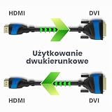 KabelDirekt – Przewód HDMI do DVI – 10m – seria TOP