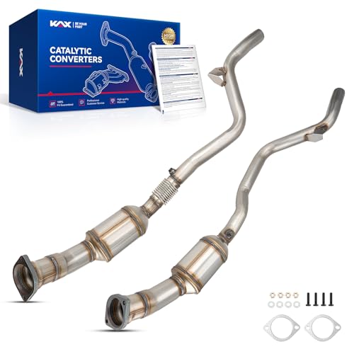 KAX Left and Right Catalytic Converter Compatible with 300 3.5L/2.7L 2005-2010, Charger 3.5L/2.7L 2006-2010, Magnum 3.5L/2.7L 2005-2008 Replace# 0793127 Direct-Fit Stainless Steel (EPA Compliant)