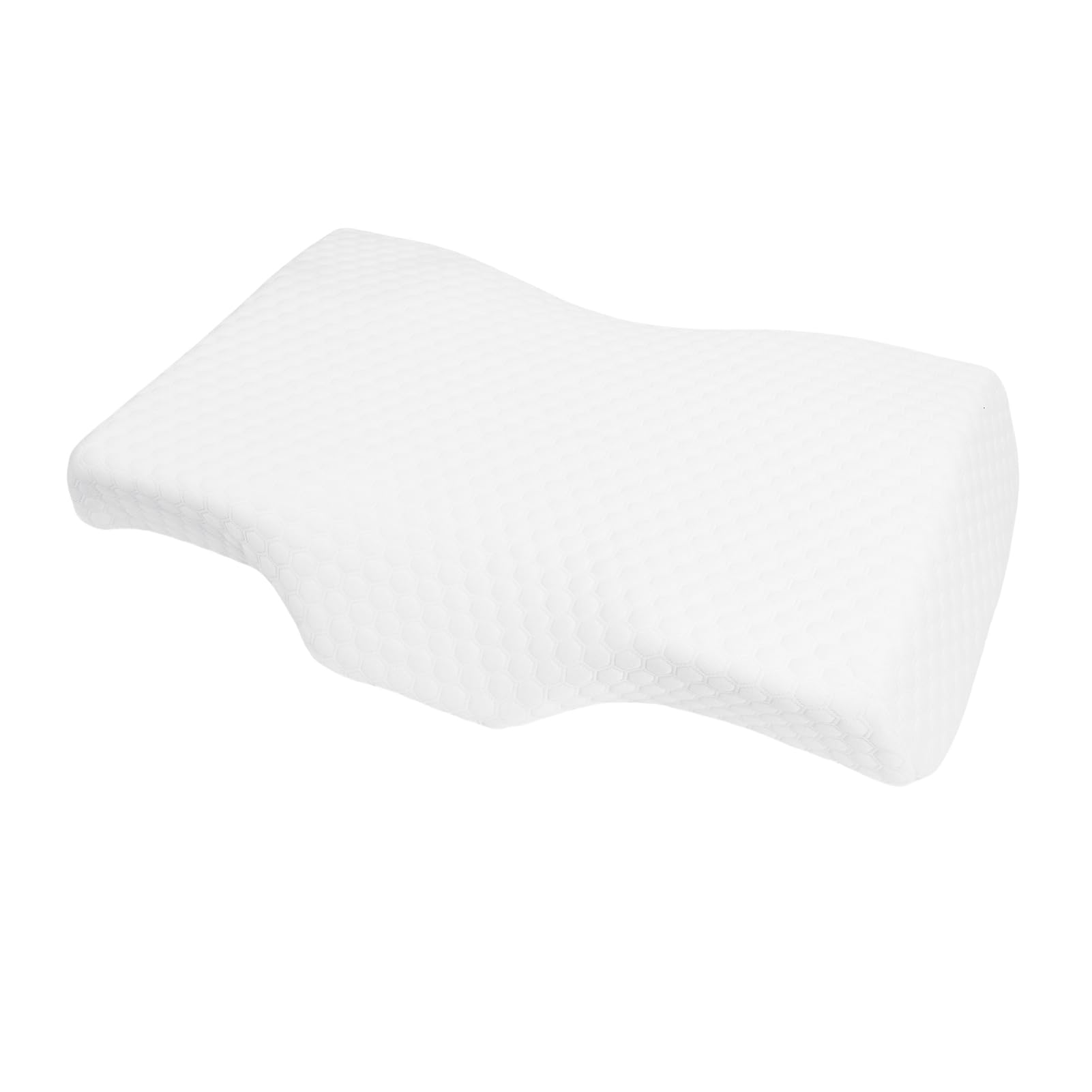 Annadue Memory Foam Poduszka Wspierająca Szyję do Domu i Sypialni (WHITE