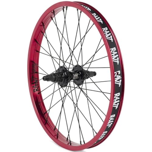 Rant Party On V2 Cassette Rear BMX Wheel Left Hand Drive Red