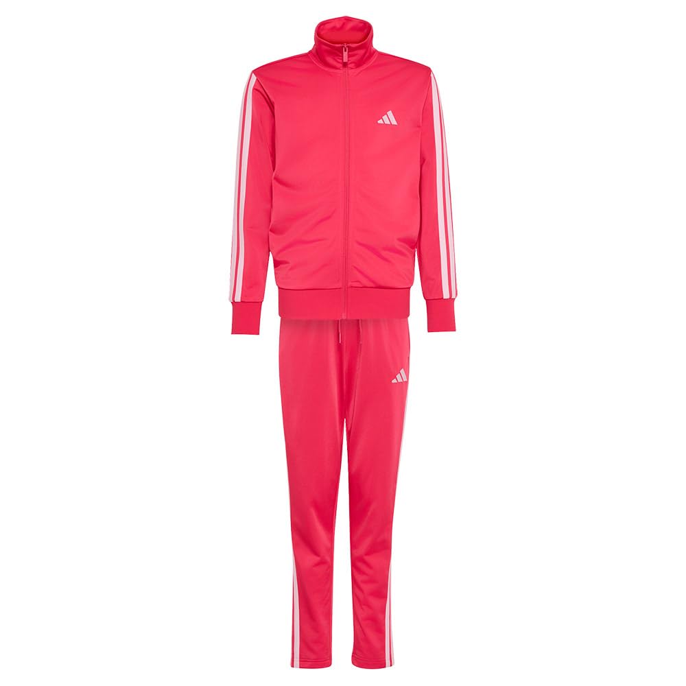 adidas Unisex Kids Essentials Climacool Stripes Track_Suit, power pink/clear pink, 15-16 Years