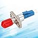 Leapiture Fiber Optic Adapter Fiber Optic Converter Single Mode Adapter Fiber Optic Joiner Fiber Optic Patch Adapter ABS for Industrial