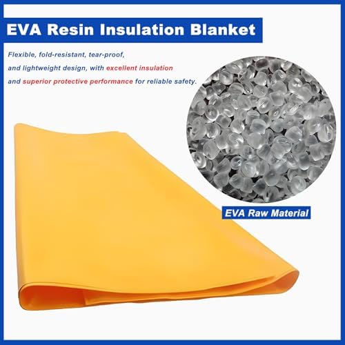 Portable Electrical Insulating Blanket - Shockproof Safety Cover for Service Panels & Busbars, 2-Pack with 4 Clamps - Essential for Electrical Safety & Protection