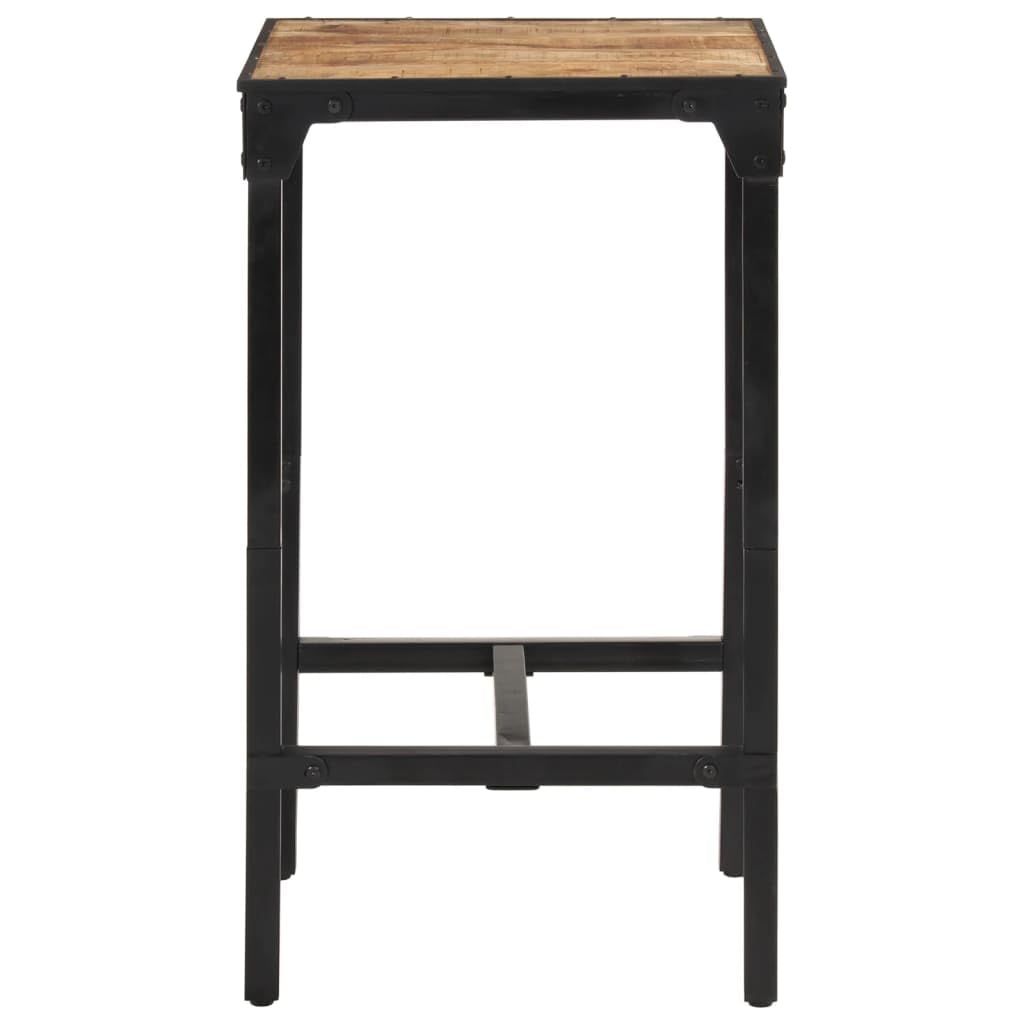 Chaises, table et tabourets de bar en bois massif de manguier 60 x 55 x 107 cm