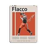 Poster rétro Joe Flacco en métal - Décoration murale - 30 x 40 cm