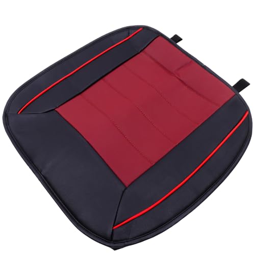 Protège siège auto cuir rouge 3D résistant coussin voiture confortable