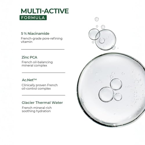 Image of Aqueria Oil Control French Face Wash with 5% Niacinamide | Deep Cleansing, Non-Drying, Non-Stripping Cleanser for Oily, combination & Acne Prone Skin | BHA, Zinc PCA & Multi Actives | Gentle, Non-Irritating, pH Balanced | Fades Acne & Marks, Reduces Blackheads & Excess Oil | Dermatologist Validated, Fragrance Free, Gentle Foaming Formula | Pack of 2 (200ml)