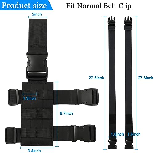 Cavebear Drop Leg Holster Drop Leg Platform Nylon Tactical Molle Drop Leg Holster For Hunting/Paintball/Airsoft, Universal Drop Leg Panel With Adjustable Molle Straps #TOP2