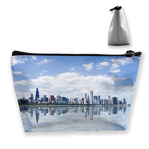 Preisvergleich Produktbild Ansicht von Chicago-Ufergegend-modernen Stadt-Reflexions-Stift-Briefpapier-Bl... Make-upbeutel-Beutel