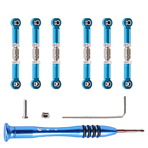 Weishuji Aluminum Pull Rod Front Rear Servo Link， Front Rear Servo Link Metal Rc Tools For Wltoys A959 A969 A979 K929 1/18Th Scale Rc Car 1-Set #TOP16