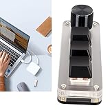 Czerwony Przełącznik Klawiatura Makro Ergonomiczne Dostosowane Pokrętła Mini Klawiatura USB na PC (3 klawisze 1 pokrętło)