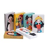 6 Stück Deko Bücher für Heimdekor, Dekorative Bücher Faltbare, Buchattrappe Deko Bücher Set, Gefälschte Bücher Display Bücher, für Wohnkultur Bücherregal, Couchtisch, Regale, Büro (Charaktere)