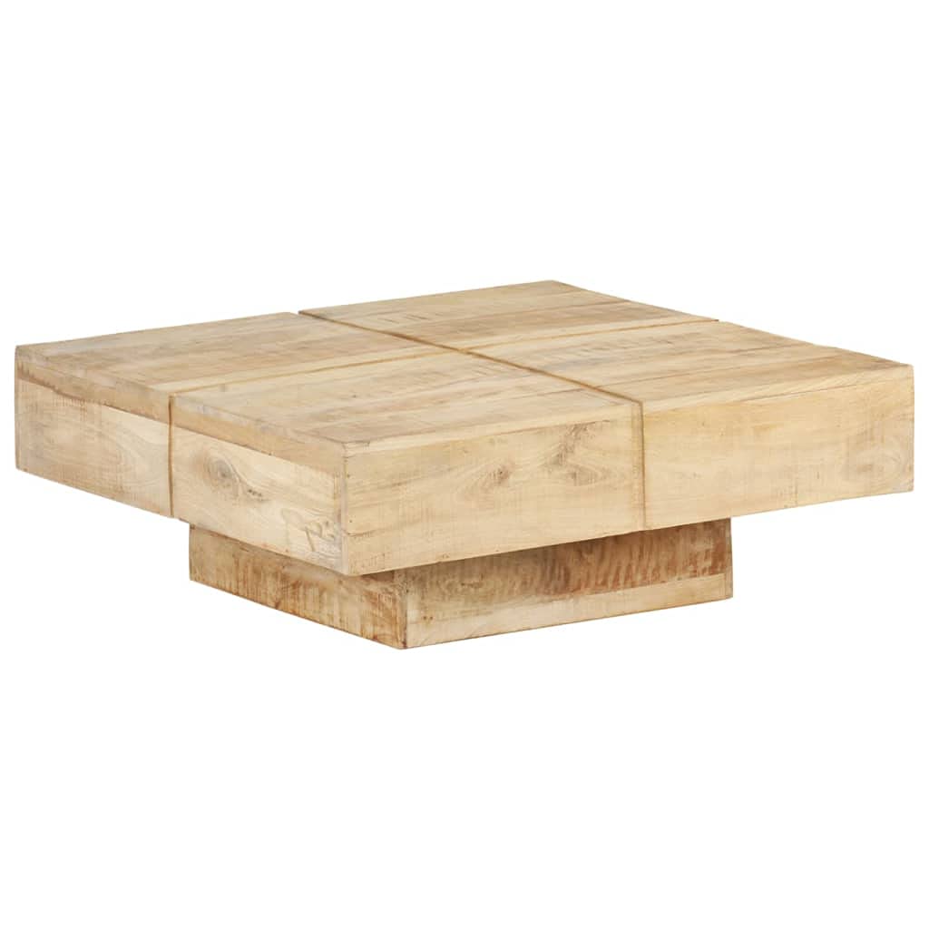 Genérico Mesa de Centro de Madera Maciza de Mango 80x80x28 cm,Mobiliario,Mesas,Mesas Decorativas,Mesas de centro-323592