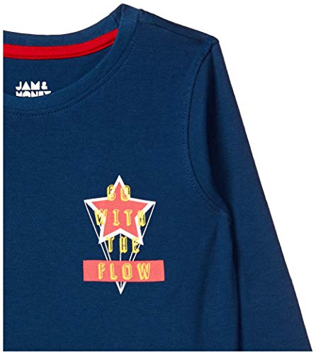 Image of Amazon Brand - Jam & Honey Boy's Regular Fit T-Shirt (Pack of 2)