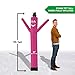 LookOurWay Air Dancers Wacky Waving Inflatable Tube Man Attachment - 6 Feet Tall Advertising Air Dancer Waving Man Inflatable Tube Guy - Blower Not Included - Pink