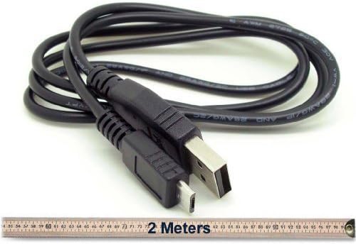1.8 Metre long Hi-Speed Micro USB Power Charging Cable Suitable For Amazon Fire TV Stick Roku Stick 1.8M 1.8 Meter Black Nickel Plated
