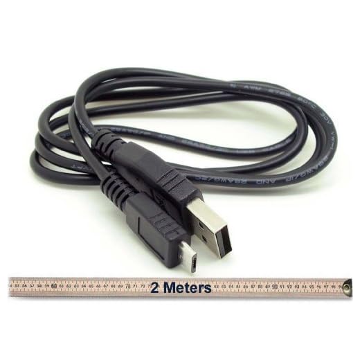 1.8 Metre long Hi-Speed Micro USB Power Charging Cable Suitable For Amazon Fire TV Stick Roku Stick 1.8M 1.8 Meter Black Nickel Plated